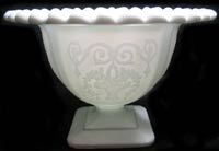 Indiana # 525 "Lorain" Milk Glass Planter