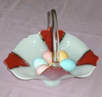 Indiana # 602.5 Basket w/ Classic Moderne Decoration