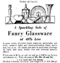 Northwood Fancy Glassware Advertisement