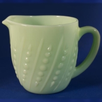 Hocking Fire-King Bead & Bar Pitcher