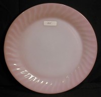 Hocking Fire-King Pink Swirl Plate