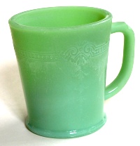 Hocking Fire-King "Philbe" Jade-ite Mug