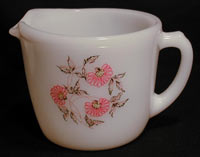 Hocking Fire-King Fleurette Creamer