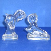 Heisey #1527 Kicking Pony & #1529 Balking Pony