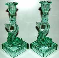 Heisey # 110 Sandwich Candlesticks