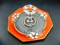 Indiana Dogwood Decoration on # 603 Center Handled Server