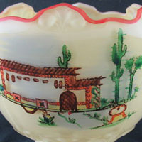 Indiana # 733 Decoration on #607 Compote Indiana # 733 Decoration on #607 Compote