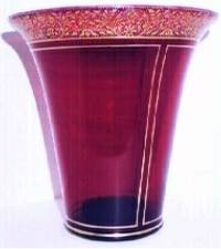 Unknown Gold Encrusted Decoration on Cambridge 1430 Vase