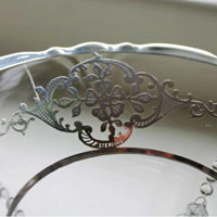 Unknown Silver Overlay on Heisey #1401 Mayonnaise