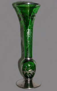 Unknown Silver Overlay on Vase