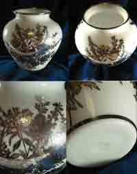 Unknown Vase with Unknown Silver Overlay
