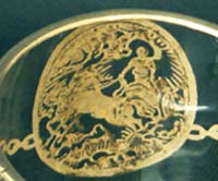 Unknown Silver Overlay Helios or Chariots of Fire Decoration