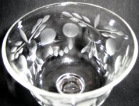 Unknown Cutting on Unknown Cocktail Glass
