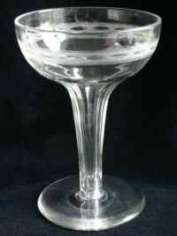 Unknown Cut Hollow Stem Champagne