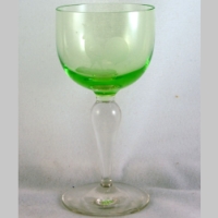 Unknown Bi-Color Cordial w/ Unkown Rooster Etch