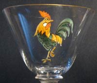 Unknown Stem with Rooster Decoration