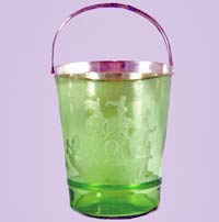 Pairpoint Spanish Galleon on #1159 Ice Bucket