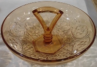 McKee Rock Crystal Center Handle Bowl