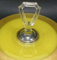 McKee # 151 Center Handled Server w/ Unknown Etch