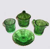 Clear and Diamond Panel Child's Table Set