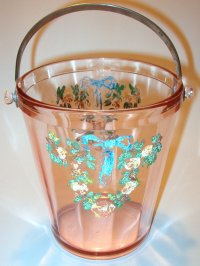 Paden City Eden Rose Ice Bucket