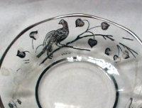 National Silver Deposit Ware "Lyrebird " on Unknown Bowl National Silver Deposit Ware "Lyrebird " on Unknown Bowl