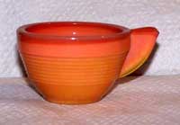Akro Agate Concentric Rib Cup