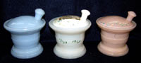 Akro Agate Mortar & Pestle Jars