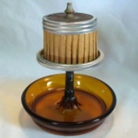 Akro Agate Hamilton Safety Tray-Lite  Match Holder / Ashtray