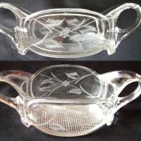 George Duncan & Sons #900 Panel Honey Dish w/ Cutting