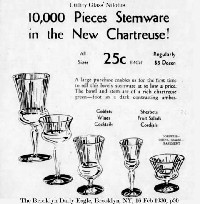 Utility Nilotus Bi-Color Stemware Advertisement