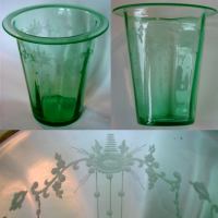 Hawkes Vase w/ Cutting