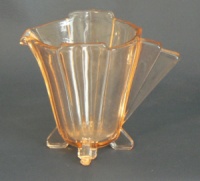 Stölzle, Hermannshutte #19269 Art Deco Cream & Sugar