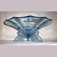 Czech Deco Three-Legged Flower Bowl