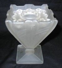 Czech Deco Flower Bowl w/ Frog