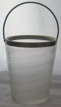 Czech Swirled Ice Bucket