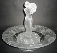 Libochovice #1805 Lady Flower Frog & Bowl