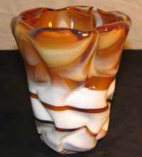 Imperial #43759 Caramel Slag Vase