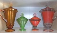 Indiana Old English Pitchers & Candy Jars
