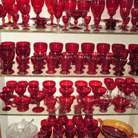 New Martinsville Ruby Moondrops Collection