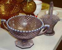 English Hobnail Lilac Opalescent