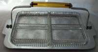 Farberware Hostess Tray with Depresssion Glass Inserts