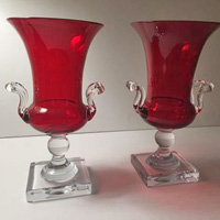 Pairpoint Bi-Color Vases