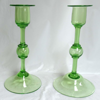 Pairpoint Ball Stem Candlesticks