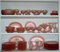 Pink Miss America and Complementary stemware