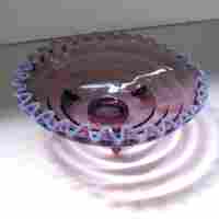 Fenton # 100 Wide Rib Bowl w/ Crest