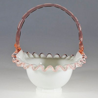 Fenton #1924 Rose Crest Basket