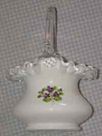 Fenton Silver Crest Basket