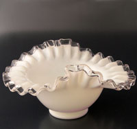 Fenton # 203 Silver Crest Bowl