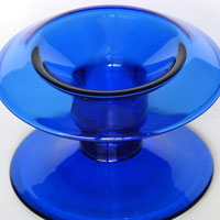 Unknown Cobalt Blue Candlestick